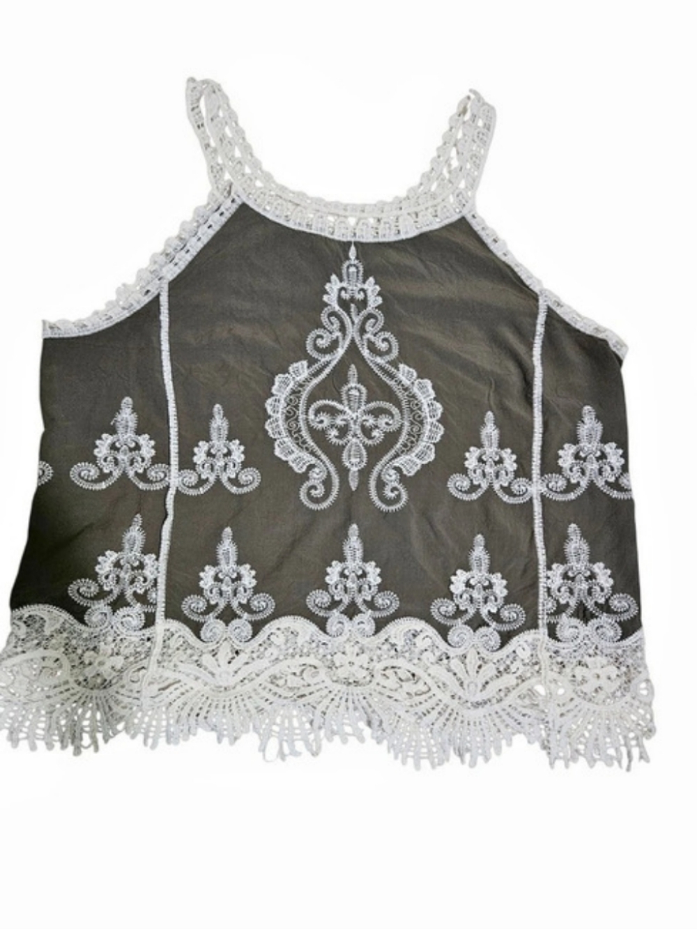 Ultra Pink Embroidered Lace Top